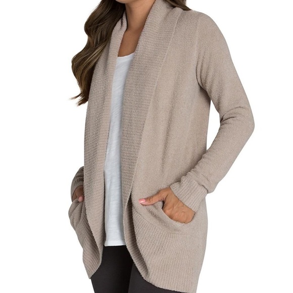 Barefoot Dreams Women's CozyChic Lite Circle Cardigan in Pewter NWOT - Picture 3 of 3